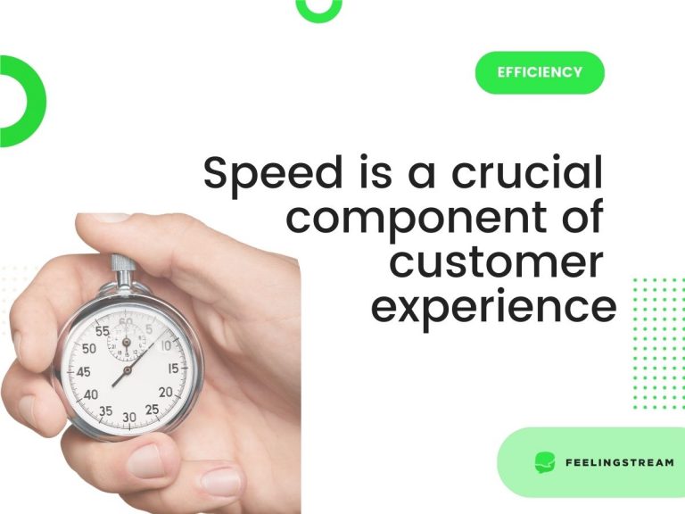 CUSTOMER SERVICE SPEED IS CRUCIAL