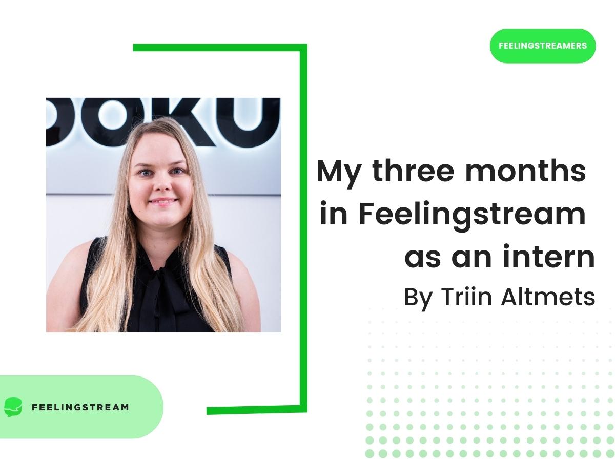 My three months in Feelingstream as an intern, by Triin Altmets My three months in Feelingstream as an intern, by Triin Altmets