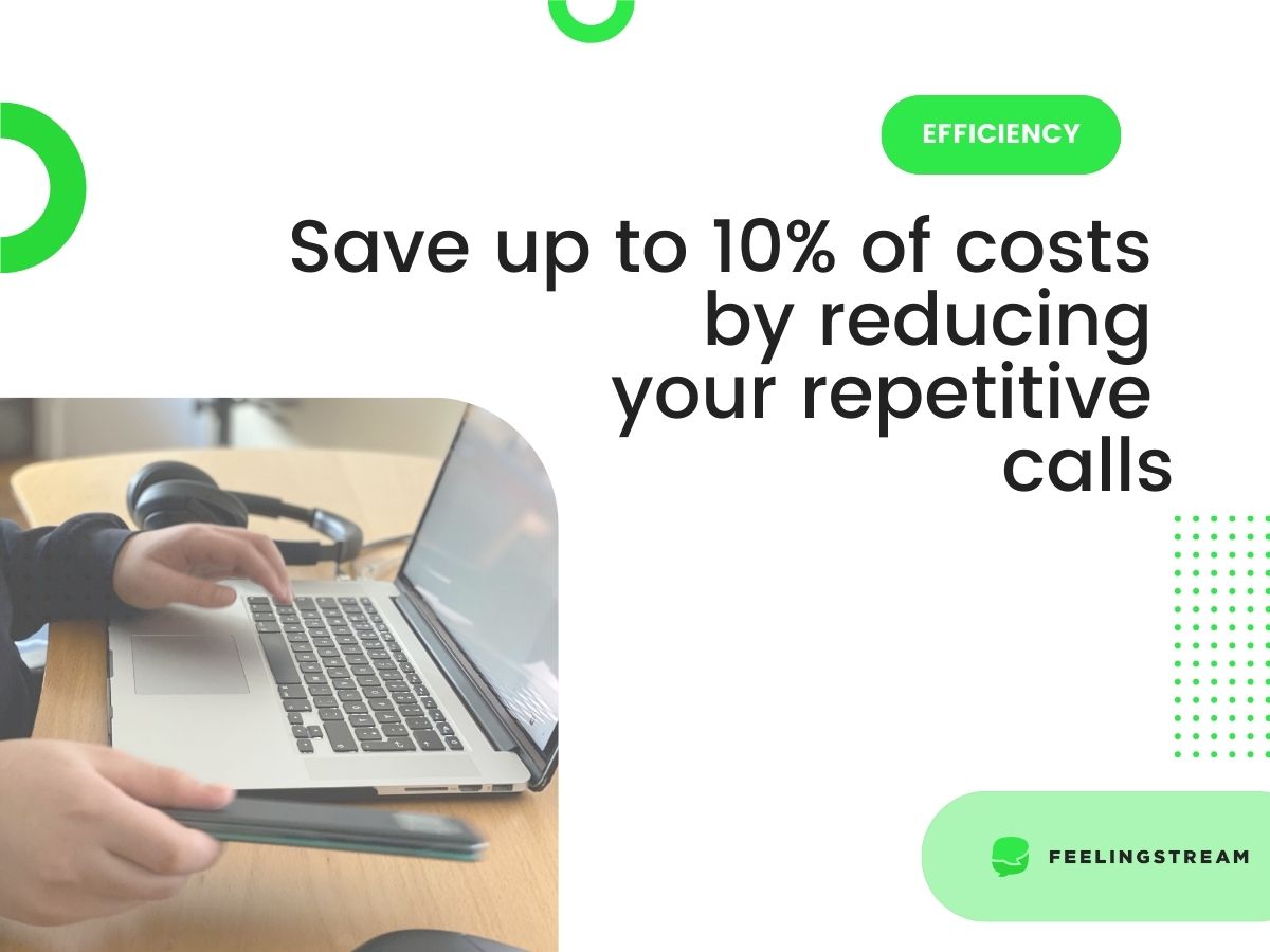 Save up to 10% of costs by reducing your repetitive calls