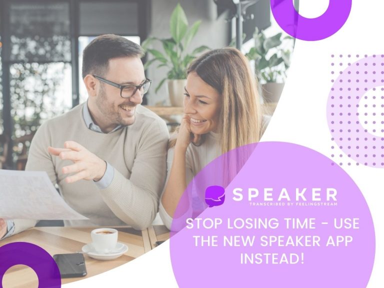 speaker speech to text transcription app for spontaneous speech by Feelingstream speaker speech to text transcription app for spontaneous speech by Feelingstream