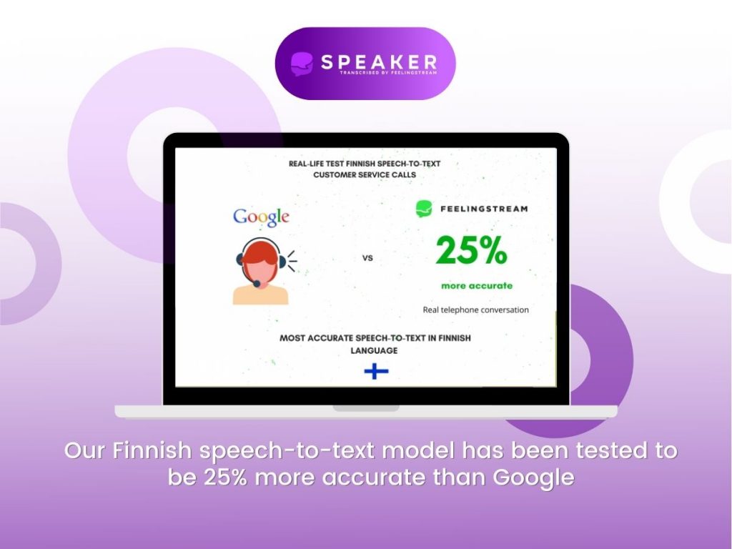Finnish speech to text accuracy