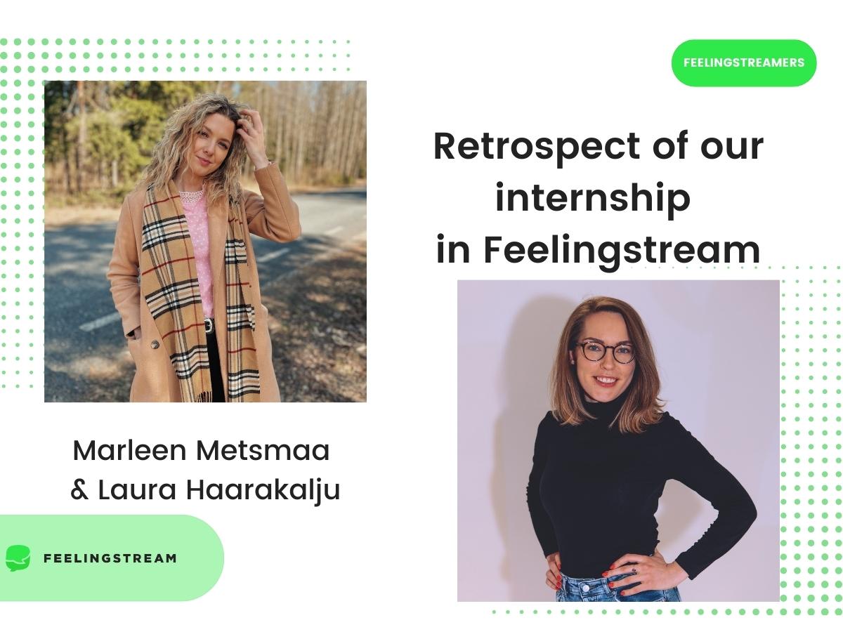 Feelingstream blog post TEAM (1) Retrospect of our internship in Feelingstream by Marleen and Laura