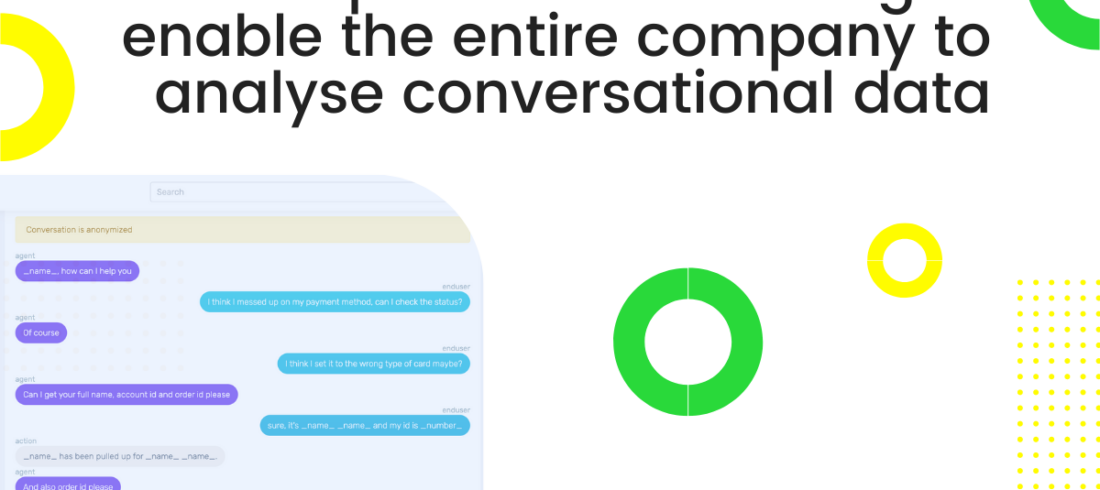 Four steps of data masking to enable the entire company to analyse conversational data. - Feelingstream